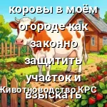 корова с желтой ветеринарной биркой